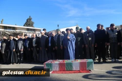 تشییع شهید گمنام بر روی دستان دانشجو معلمان پردیس امام خمینی (ره) گرگان. 2