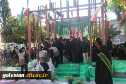 تشییع شهید گمنام بر روی دستان دانشجو معلمان پردیس امام خمینی (ره) گرگان. 2