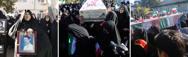 تشییع شهید گمنام بر روی دستان دانشجو معلمان پردیس امام خمینی (ره) گرگان. 2