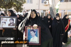 تشییع شهید گمنام بر روی دستان دانشجو معلمان پردیس امام خمینی (ره) گرگان. 12