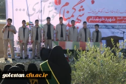 تشییع شهید گمنام بر روی دستان دانشجو معلمان پردیس امام خمینی (ره) گرگان. 2