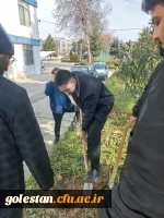 به مناسبت گرامی داشت هفته منابع طبیعی و روز درختکاری ، مراسم کاشت نهال در محوطه پردیس آیت الله خامنه ای گرگان برگزار شد  3