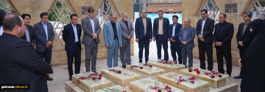 تجدید میثاق سرپرست دانشگاه فرهنگیان استان گلستان همراه با مدیران و رؤسای آموزش و پرورش استان با آرمان شهدا 2