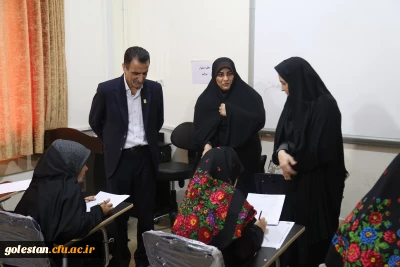 روند برگزاری آزمون سراسری ارزشیابی صلاحیت حرفه ی معلمی مهارت آموزان ( آزمون اصلح ) در پردیس امام خمینی (ره) گرگان.