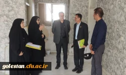 بازدید مدیرکل حقوقی، املاک و رسیدگی به شکایات دانشگاه فرهنگیان از خوابگاه استیجاری پردیس امام خمینی ره گرگان 2