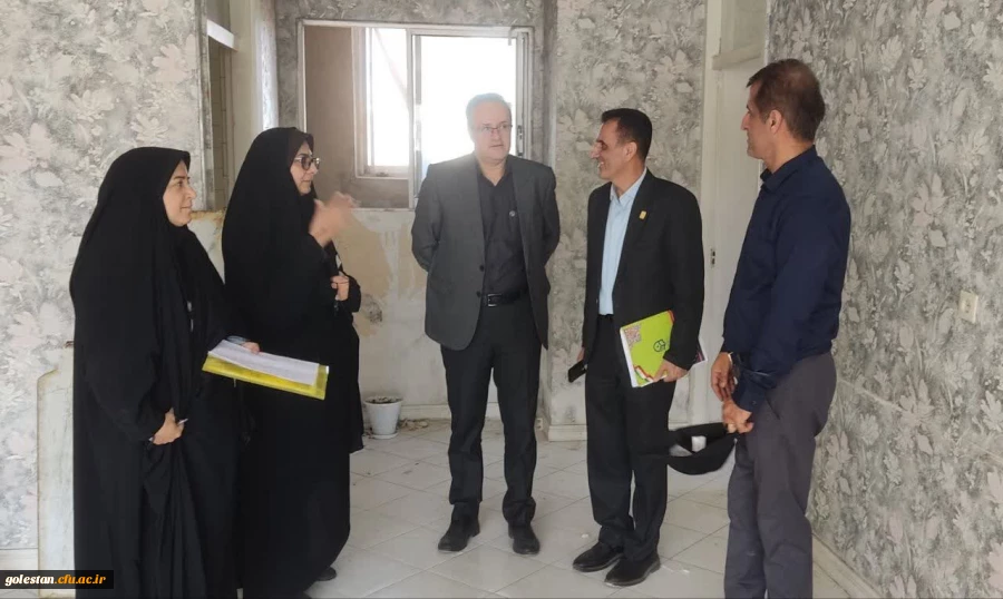 بازدید مدیرکل حقوقی، املاک و رسیدگی به شکایات دانشگاه فرهنگیان از خوابگاه استیجاری پردیس امام خمینی ره گرگان 2