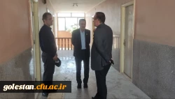 بازدید مدیرکل حقوقی، املاک و رسیدگی به شکایات دانشگاه فرهنگیان از خوابگاه استیجاری پردیس امام خمینی ره گرگان 5