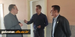 بازدید مدیرکل حقوقی، املاک و رسیدگی به شکایات دانشگاه فرهنگیان از خوابگاه استیجاری پردیس امام خمینی ره گرگان 6