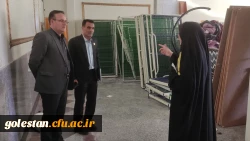 بازدید مدیرکل حقوقی، املاک و رسیدگی به شکایات دانشگاه فرهنگیان از خوابگاه استیجاری پردیس امام خمینی ره گرگان 7