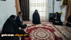 دیدار سرپرست دانشگاه فرهنگیان استان گلستان با خانواده شهدای جنگ تحمیلی 12 روزه 3