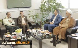 همزمان با هفته نیروی انتظامی سرپرست دانشگاه به همراه جمعی از همکاران با فرمانده انتظامی گلستان دیدار کردند 4