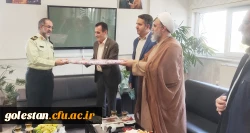 همزمان با هفته نیروی انتظامی سرپرست دانشگاه به همراه جمعی از همکاران با فرمانده انتظامی گلستان دیدار کردند 11