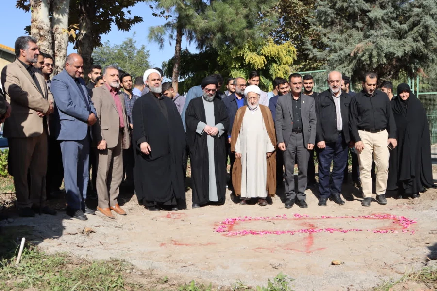 کلنگ احداث حرم مطهر شهید گمنام در محوطه پردیس آیت الله خامنه ای گرگان بر زمین خورد 3