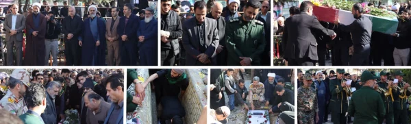 پیکر مطهر شهید گمنام در پردیس ایت الله خامنه ای گرگان تدفین شد 2