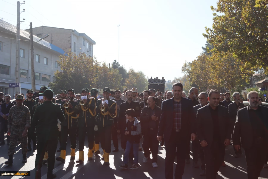 پیکر مطهر شهید گمنام در پردیس ایت الله خامنه ای گرگان تدفین شد 3