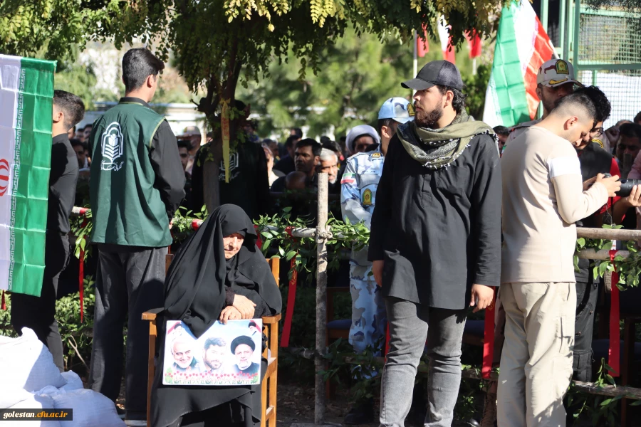 پیکر مطهر شهید گمنام در پردیس ایت الله خامنه ای گرگان تدفین شد 9