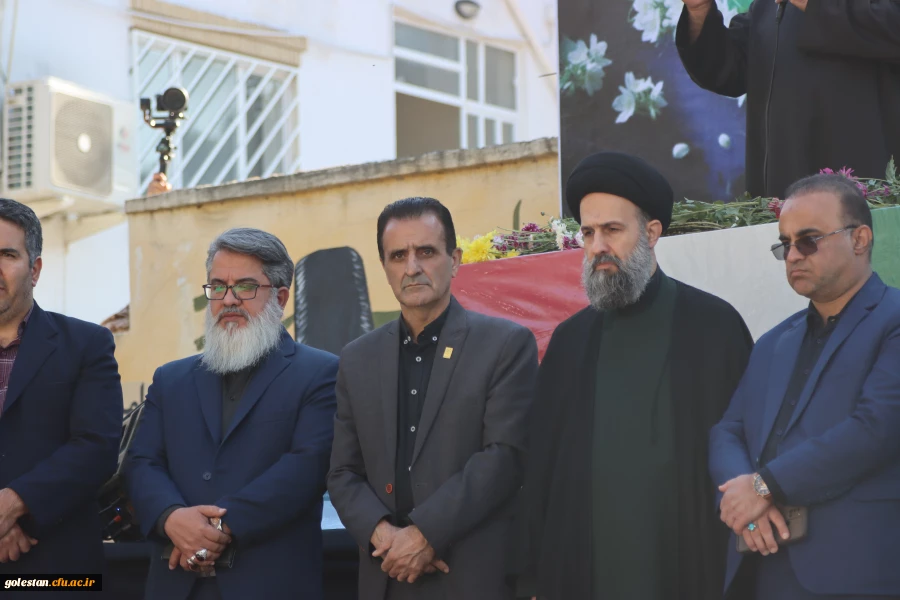 پیکر مطهر شهید گمنام در پردیس ایت الله خامنه ای گرگان تدفین شد 15