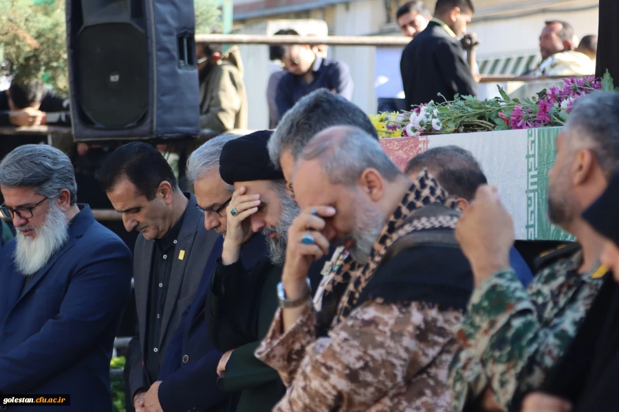 پیکر مطهر شهید گمنام در پردیس ایت الله خامنه ای گرگان تدفین شد 17