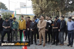 غبارروبی و عطرافشانی گلزار شهیدگمنام دانشگاه در روز دانشجو 3