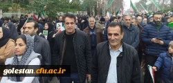 حماسه حضور دانشگاه فرهنگیان استان گلستان در راهپیمایی ۲۲ بهمن/ تجدید میثاق با آرمان های انقلاب 2