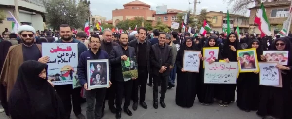 حضور پرشور همکاران و دانشجومعلمان دانشگاه فرهنگیان گلستان در راهپیمایی روز قدس 2