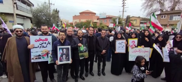 حضور پرشور همکاران و دانشجومعلمان دانشگاه فرهنگیان گلستان در راهپیمایی روز قدس 6